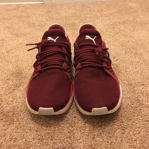 Puma tsugi net fly burgundy size 8.5 used